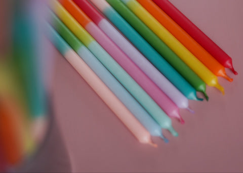 Strandlichter bunt