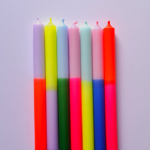 neonkerzen im 7er Set von Kleine Fete mit Neon 