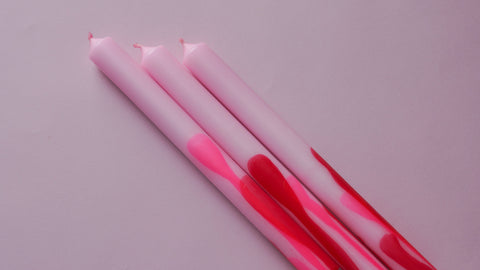 Neonkerzen Neonpink