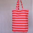rot rosa gestreifte tasche aus baumwolle von kleine fete